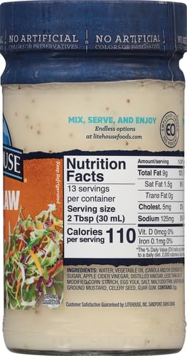 Litehouse, Cole Slaw Dressing, 13 oz