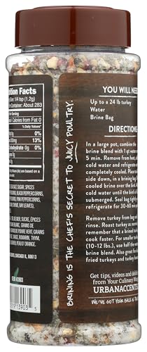 Spiced Turkey Brine Blend - Turkey Brining Spices - Urban Accents,12-Ounce
