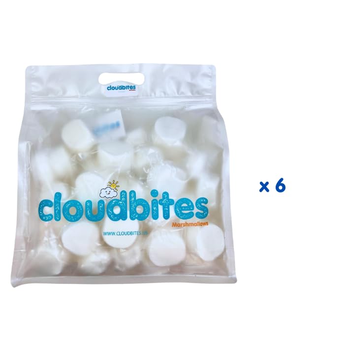 Cloudbites | Toasters | Individually Wrapped Marshmallows | 50 Units/Bag | Great For S'Mores Or Snacks (Case X 6 Bags | 300 Unit