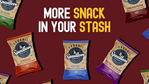 Spudlove Organic Thick-Cut Potato Chips Sea Salt | 1 Oz Bag