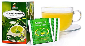 Hanan Horsetail Tea (Cola De Caballo) - 25 Teabags Of All-Natural Horse Tail From Peru A.K.A. Shavegrass, Snake Grass, Equisetum