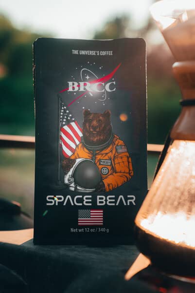 Black   Coffee Ground Light Roast, Space Bear, 12 Ounce, Model 30-088-12G