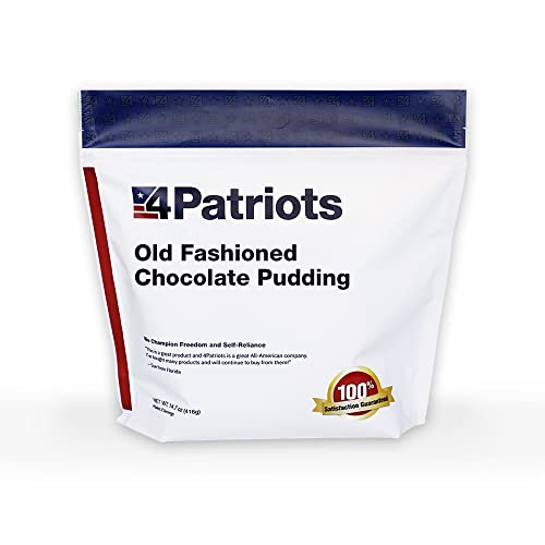 4Patriots Chocolate Pudding Sample Pouch - Emergency Dessert, 8 Servings, Long-Lasting, Just Add Milk