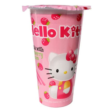 Kali Dreams Hello Kitty Snacks Biscuits Cookies In Strawberry Dip Flavor! Great Snacks On The Go, For Adults, Children, Party Fa