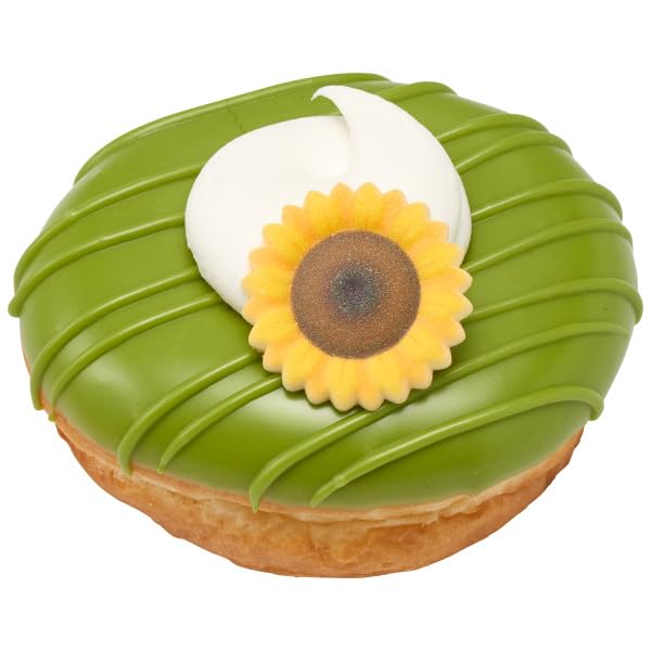 Sunflower Edible Sugar Cake Toppers, 12 Count