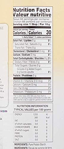 Gefen Pure Gluten Free Potato Starch, 24Oz For Cooking & Baking (1.5 Lb) Resealable Container | Excellent Fried Chicken Flour |
