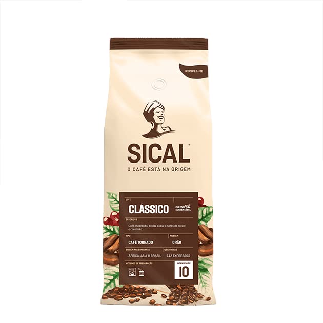 Sical Gourmet Coffee Beans, Portuguese Roasted, 5 Etrellas, 1kg (2.2 lb)