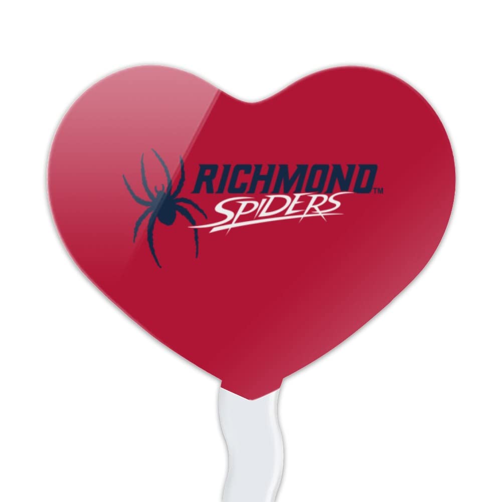 GRAPHICS & MORE Cupcake Picks Set of 6, Acrylic, U of Richmond Heart Design, One Size