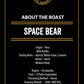 Black   Coffee Ground Light Roast, Space Bear, 12 Ounce, Model 30-088-12G