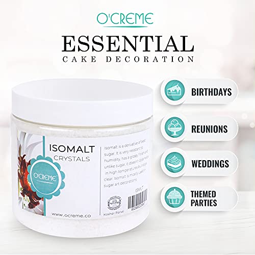 Ocreme Isomalt Crystals - Sugar Substitute For Crafting Decorative Accents, Hard Candy, Fancy Crystals, Confections And Baked Go