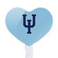GRAPHICS & MORE Cupcake Picks Set of 6, Acrylic, Upper Iowa University Secondary Logo Heart Design