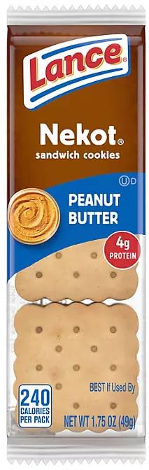 Lance Nekot Peanut Butter Sandwich Cookies, 1.75 Oz., 40 Pk.