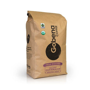 5Lb Fair Trade Organic Certified Guatemalan Medium Roast Ground Coffee, 100% Arabica Specialty Coffee, 80 Ounces, 5 Pounds, Bulk