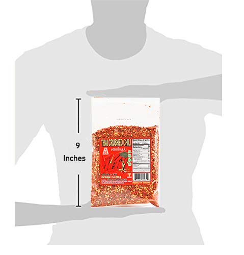 Jack Hua Extra Hot Crushed Thai Chili Pepper Flakes, 7 Ounce, Product of Thailand