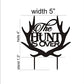 Happyplywood The Hunt Is Over Cake Topper For Wedding, Hunting Themed Wedding, Cake Topper Antler, Bride Grooms Cake Toppers, Ru