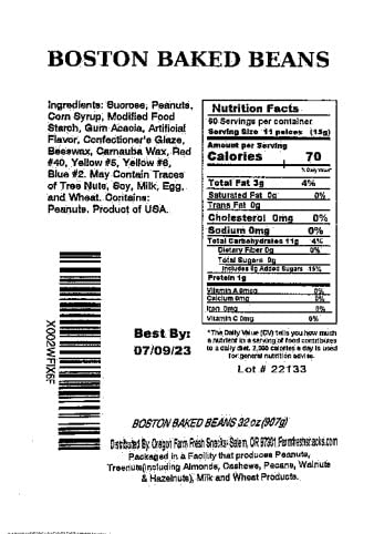 Oregon Farm Fresh Snacks Boston Baked Beans Candy Coated Peanuts Perfect for Snacks, Lunches, Movie, Game Nights, Candy Bowls, B