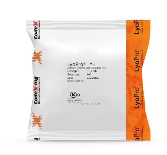 LyoPro Y PLUS+ Yogurt Culture 50 CXU Packet with free recipe
