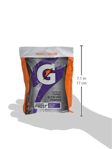 Gatorade Thirst Quencher Powder, Riptide Rush, 8.5oz Pouch, Makes 1 Gallon/Pouch, 40 Count