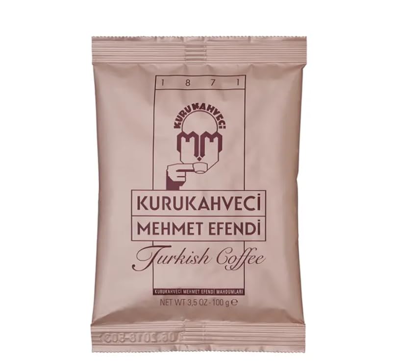 Kurukahveci Mehmet Efendi Turkish Coffee, Arabica Beans, Roasted Ground, Rich Aroma, 3.52 OZ