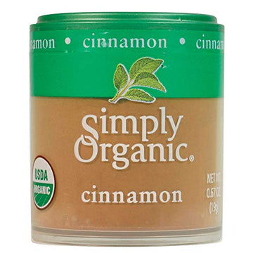 Simply Organic Ground Cinnamon, Certified Organic | 0.67 Oz | Cinnamomum Burmannii (Nees & T. Nees) Blume