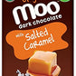 Moo Chocolates Organic Dark Chocolate Mini Bars With Salted Caramel 0.7Oz, 14 Ct (Pack Of 1) | Usda Organic, Non-Gmo | 100 Calor