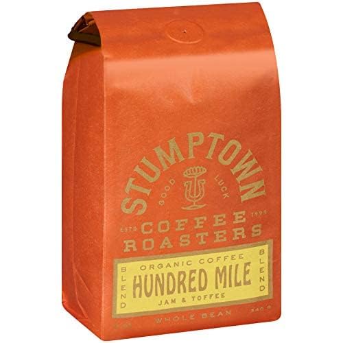 Stumptown Coffee Roasters, Medium Roast Organic Whole Bean Coffee - Hundred Mile 12 Ounce Bag with Flavor Notes of Jam and Toffe