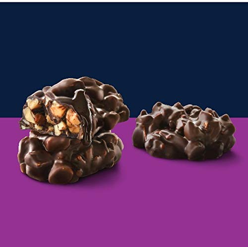 Niagara Chocolates Dark Chocolate And Salted Almond Clusters Stand-Up Bag (4.5Oz) Non-Gmo Premium Chocolate Hand-Crafted
