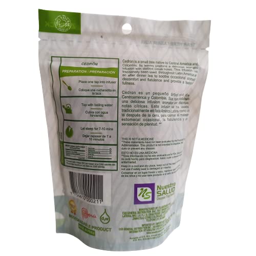 Nuestra Salud - Cedron Leaf Tea - Herbal Tea - Leaves - 30G / 1.052Oz Zip-Lock Bag - 100% Natural Herb Leaves
