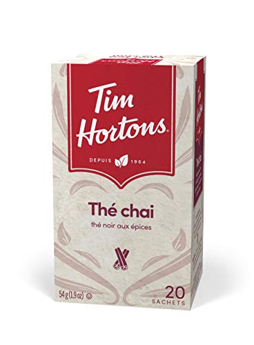 Tim Hortons Chai Tea Bags, 20 Count, 54G | 1.9Oz (Imported From Canada)