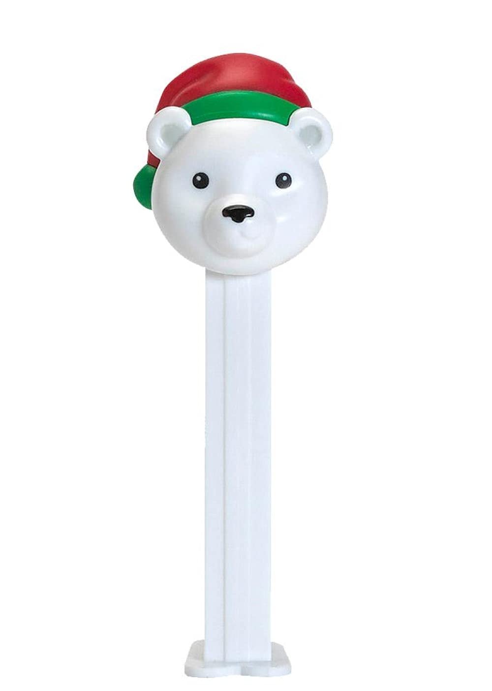 Pez Christmas Polar Bear Dispenser: Polar Bear With Santa Hat With 2 Refill Rolls Of Pez Candy | Christmas Stocking Stuffer | Ch