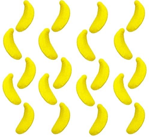 Fruidles Frosted Banana Gummy Candy, Delicious Sugar Coated Fruit Flavors Gummies (1 Pound)