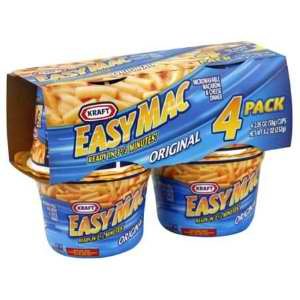 Kraft Original Mac N Cheese Macaroni And Cheese Cups Easy Microwavable Dinner, 4 Ct Pack, 2.05 Oz Cups