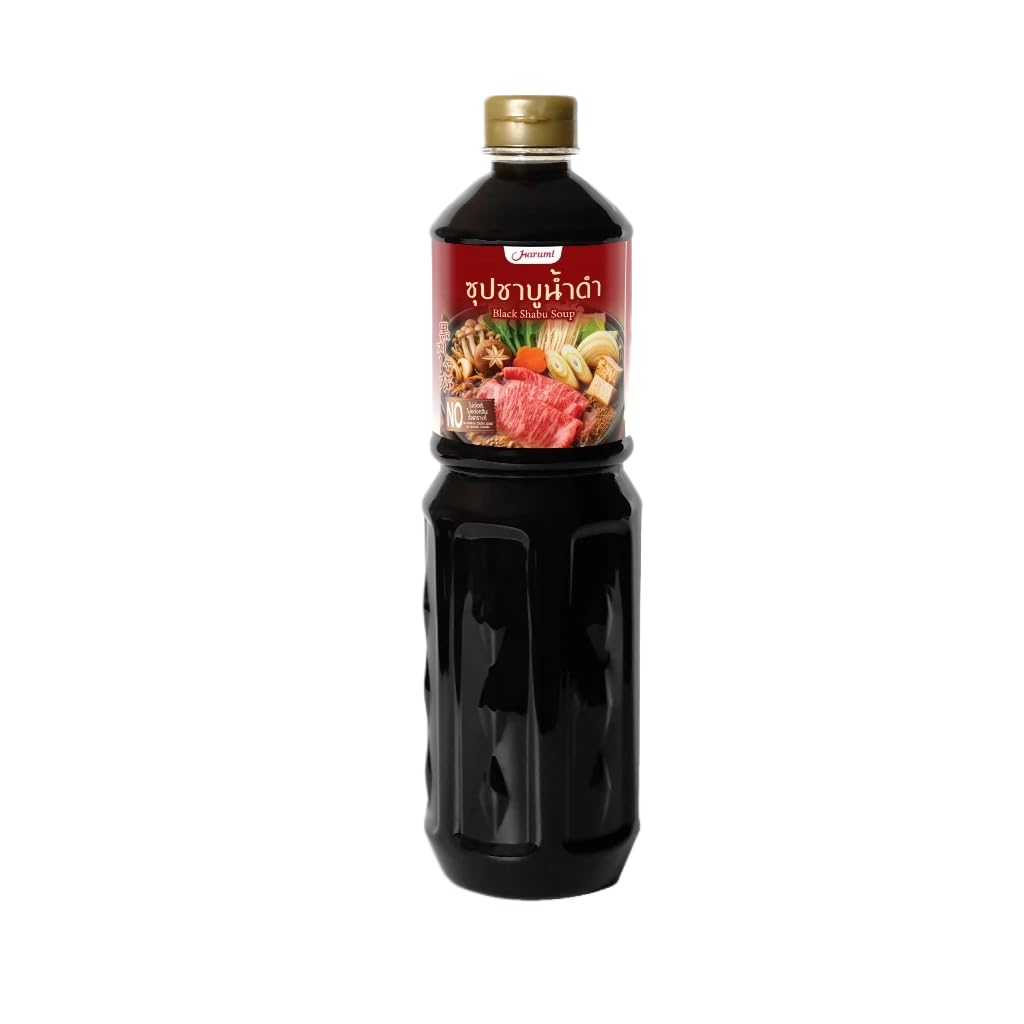 ?????? Japanese Style Black Shabu Shabu Soup Base - Concentrated Savory Broth for Sukiyaki, Hot Pot, and Noodle Dishes - Large S
