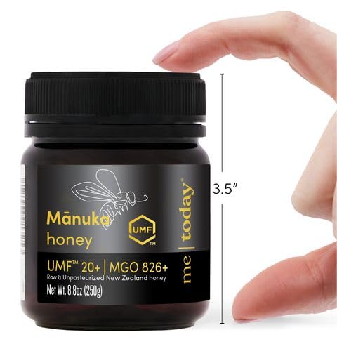 Me Today Manuka Honey, Umf 20+/Mgo 826+ From New Zealand Authentic, Raw & Unpasteurized Honey | Raw Manuka Honey For Daily Welln