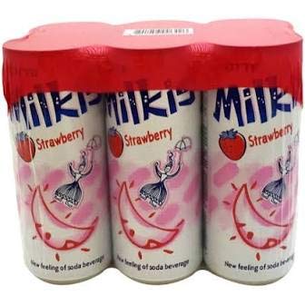 Milkis Carbonated Drink 4 Variety Flavors, Apple, Melon, Strawberry & Original, 8.45 Fl Oz, Pack Of 24