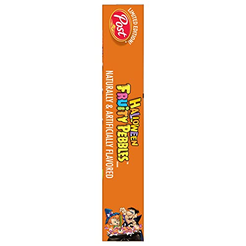 Post Halloween Fruity PEBBLES kids breakfast cereal, 10 oz