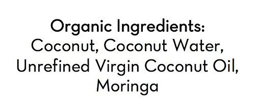 NUCO Coconut Wraps, Moringa Flavor, Vegan, Gluten Free, Non-GMO, 2.47 oz, 5 Count, Original Version