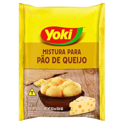 Cheese Bread Mix - Mistura para Po de Queijo - Yoki - 8.80 oz (250g) - GLUTEN-FREE - (PACK OF 02)