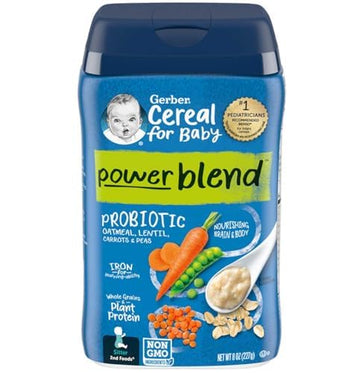 Gerber Probiotic Baby Cereal Variety Pack (8 Ounce (Pack Of 3), Variety Pack)