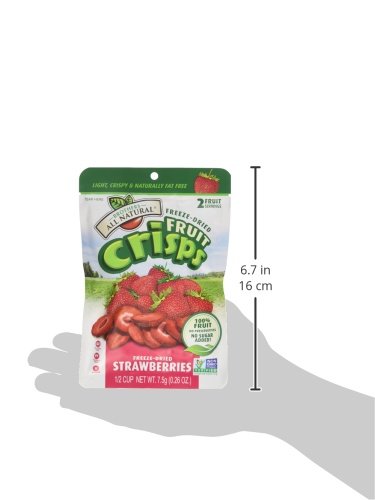 Brothers All Natural Fruit Crisp Strawberry 0.26 Ounce (Pack Of 12)