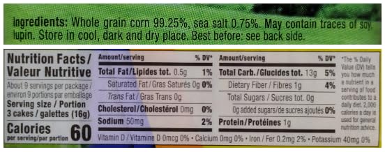 Only Kosher Candy Ultra Thin Corn Cake Squares, Gluten Free, 4.9 oz (Pack of 12)