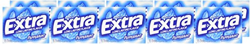 Wrigley'S Extra Gum Peppermint (Pack Of 10), Assorted