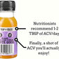 The Twisted Shot | Organic Apple Cider Vinegar Wellness Shots With Ginger, Turmeric, Honey, Cinnamon And Cayenne | Digestion, Immunity And Gut Health Support | Ready To Drink | 12, 2 Oz Mini Bottles