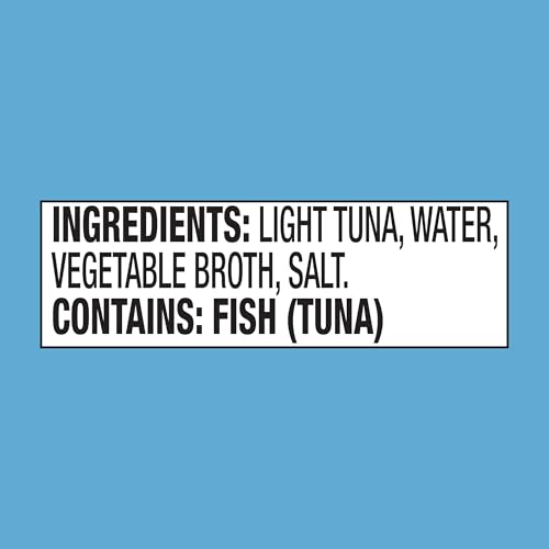 StarKist Chunk Light Tuna in Water, 5 oz (8 Pack) Canned Tuna Fish, Wild Caught, Gluten Free, Ready to Eat, Perfect for Salads,
