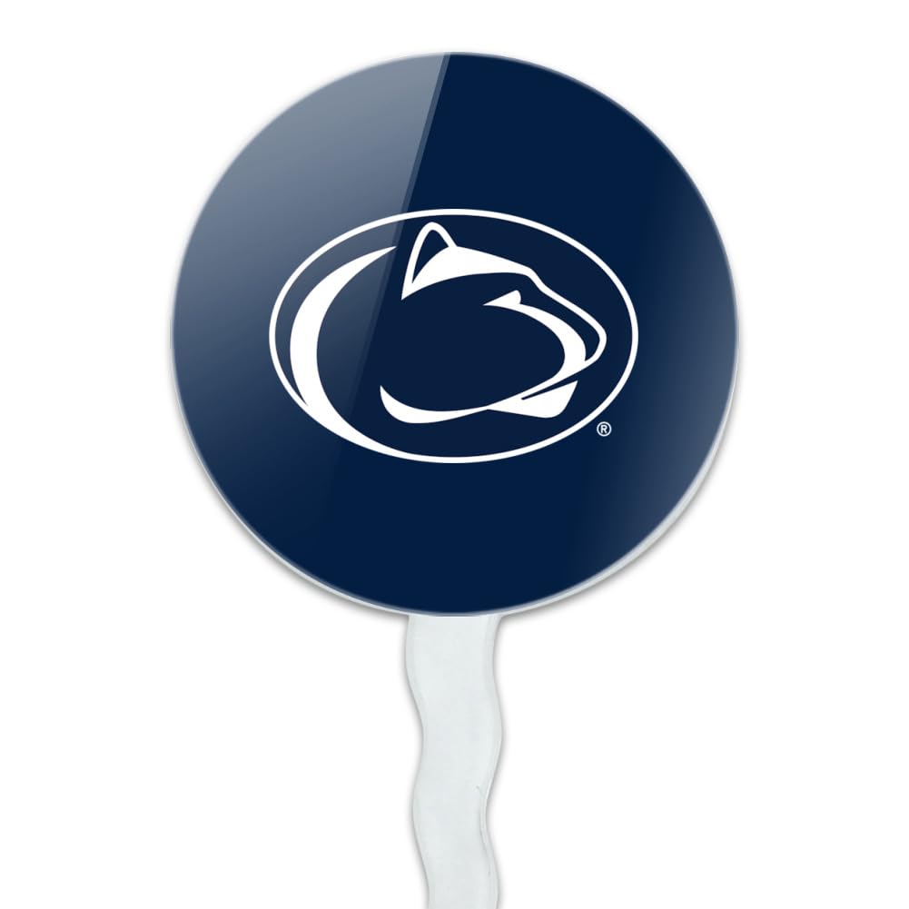 GRAPHICS & MORE Acrylic Cupcake Picks Toppers Set of 6 - Pennsylvania State University Logo