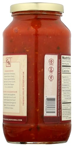 GINO ANGELINI Pasta Sauce - POMODORINI, Italian Cherry Tomatoes & Basil, 24 Ounce, Pack of 2