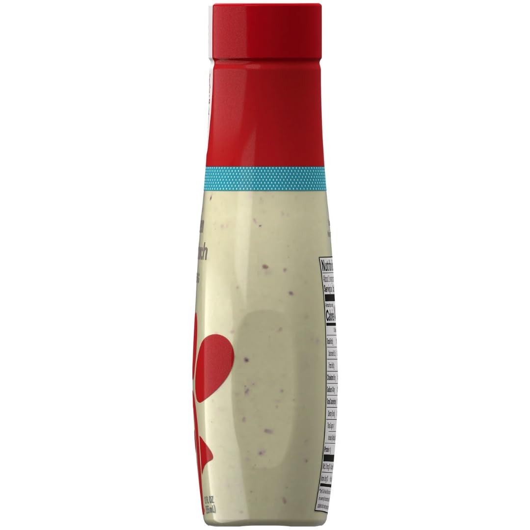 Giri Chick-fil-A Garden Herb Ranch Salad Dressing 12 oz 2-Pack with Plastic Spork and Stainless Steel Condiment Cup