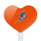 GRAPHICS & MORE Cupcake Picks Set of 6, Acrylic, Salem State University, Model CUPCAKE.HEART.CLCSSC.Z007533