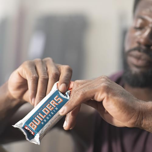 CLIF BUILDERS Protein Bars - Chocolate Mint Flavor - 20g Plant Based Protein - Gluten Free - Non-GMO - Low Glycemic - No Artificial Sweeteners - 2.4 oz. (6 Pack)