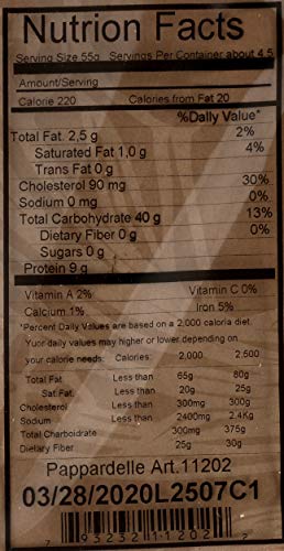 Rustichella d'Abruzzo Pappardelle Egg Pasta - 8.8 Ounce